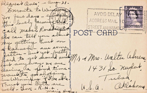 Postkarte MN Crookston Minnesota-Broadway Avenue Blick nach Süden-Vintage Leinen (D14) - Bild 2 von 4