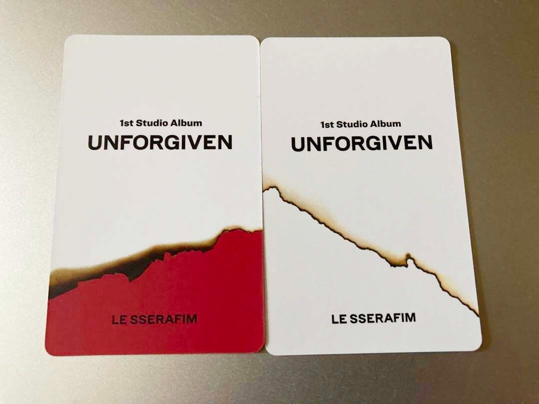 LE SSERAFIM Kazuha UNFORGIVEN Weverse Japan Official Photocard Set