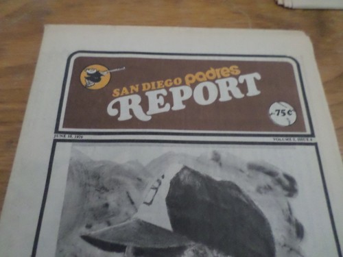 San Diego Padres Report "June 10,1979" Issue#8 - Randy Jones - Free USA Shipping - Picture 2 of 3