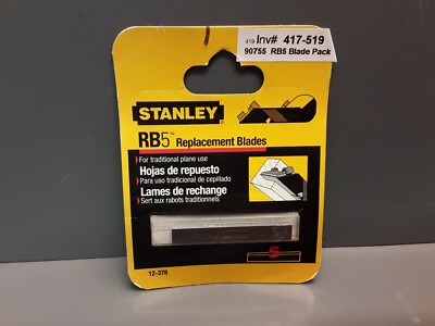 12-378 Stanley RB5 Replacement Blade / Iron  5 Irons Dated 2003 New Old Stock