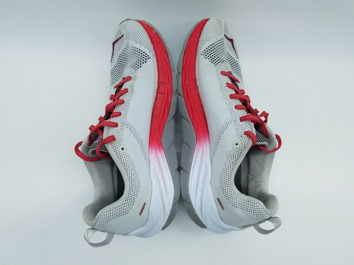 Hoka Red and Gray Running Shoes 10 Clifton 10 Men main image 3
