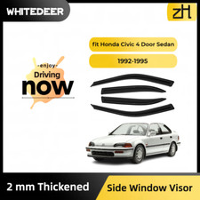 Fits 1992-1995 Honda Civic 4 Door Sedan Jdm Vent Window Visor Sun Deflector Rain Fits 1992-1995 Honda Civic 4 Door Sedan Jdm Vent Window Visor Sun Deflector Rain