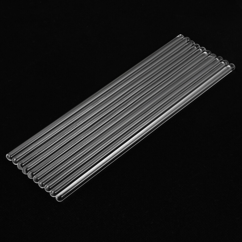10PCS Glass Mixing Rod Borosilicate Glass Rods Glass Stir Rods eBay