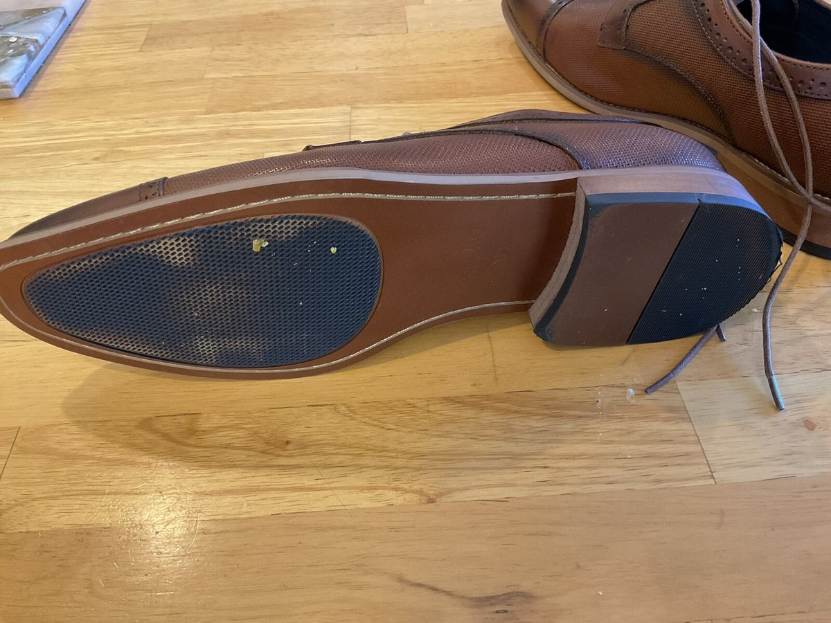 Italo Johnson Cognac Leather Men\'s Dress Shoes Size 14 M Italo Mens Leather Shoes Color Cognac Style Johnson Sz 12  main image 4
