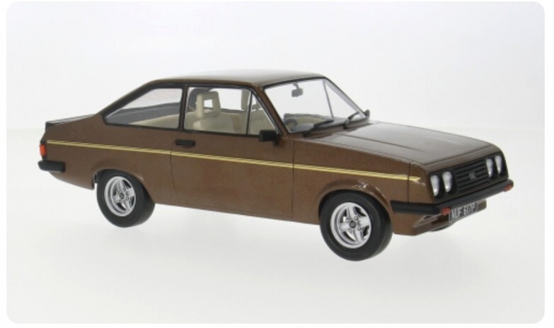 Ford Escort MK II RS 2000 1977 MCG 1/18 revivez la nostalgie auto