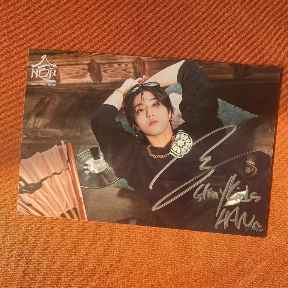 STRAY KIDS (HAN) 合 HOP WALKING ON WATER AUTOGRAPHED SIGNED PHOTO