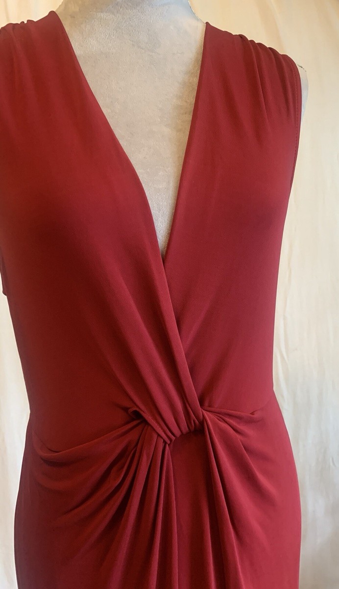 Bec + Bridge Draped Red Dress, Cap Sleeve, Open Back Midi Length, US Sz 6 |  eBay