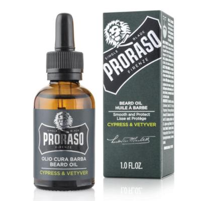 Proraso Single Blade Beard Oil Cypress & Vetyver 1 Fl. Oz.