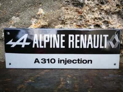 ALPINE A310 Injection Enamel Sign no Lotus Matra Elf Automobile Enamel Plate