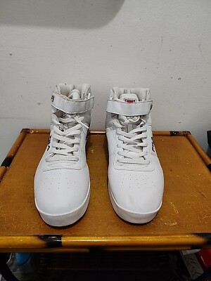 Fila White High Top Sneaker F-13V White/Navy/Red Size 5 High Top Classic SZ 13