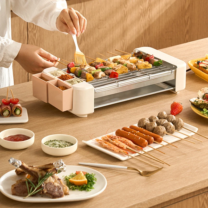 Electric Hot Dog Roller Sausage Roller Machine for Home Kitchen Barbecue 6 tube - image 3 of 4