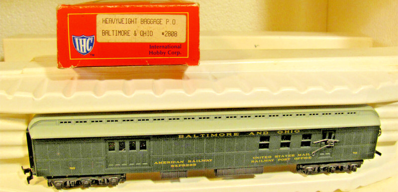 HO IHC Baltimore & Ohio HW Railway Post Office 742 Passenger CAR NEW