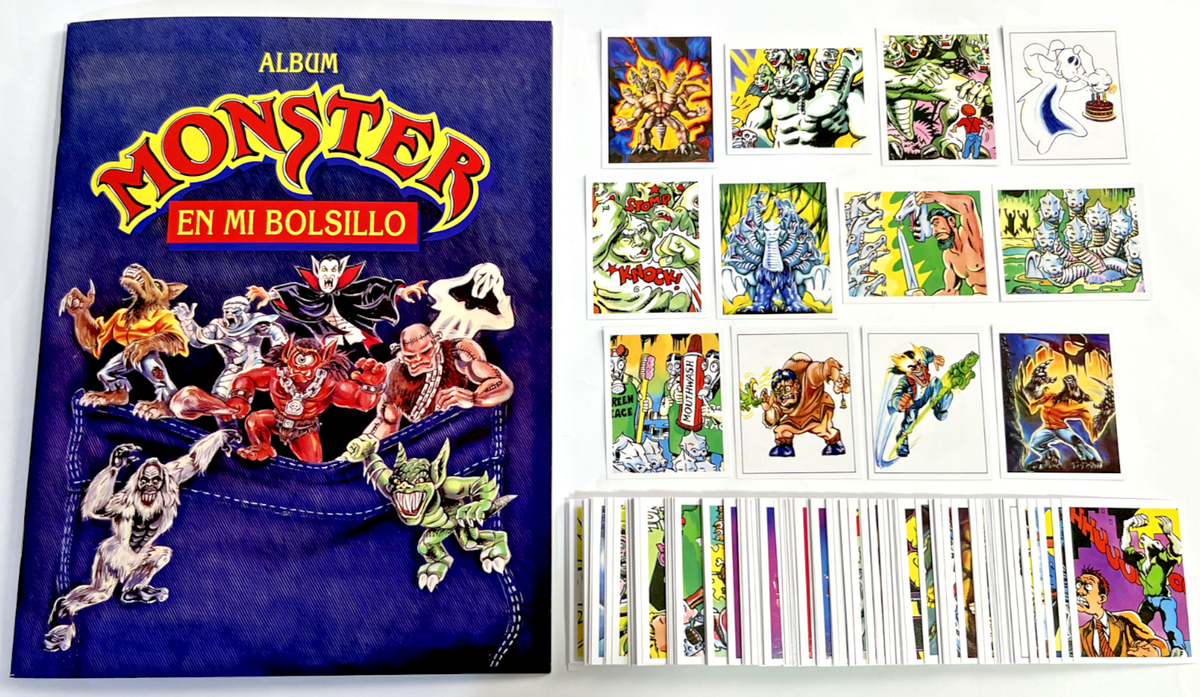 ALBUM MONSTER IN MY POCKET - Full Set 186/186 Sticker Peru
