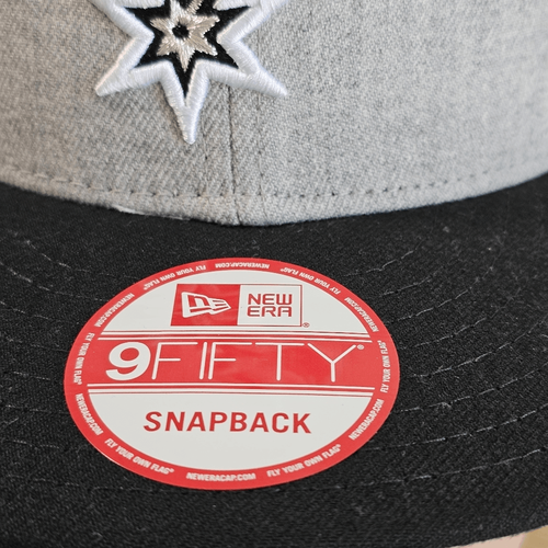 New Era San Antonio Spurs Dad Hat Snapback Cap 9FIFTY Wembanyama Grey Black Manu - Picture 10 of 11