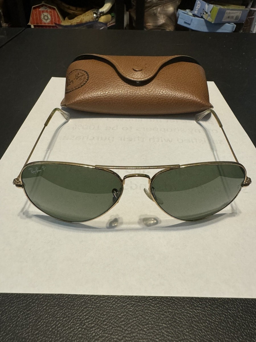 Vintage Rayban aviator glasses Made In Italy 58014 with case Ray-Ban