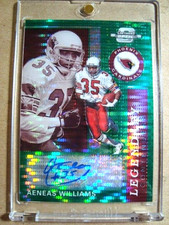 2019 Aeneas Williams Contenders Optic Legendary Autograph Green Pulsar Prizm /27