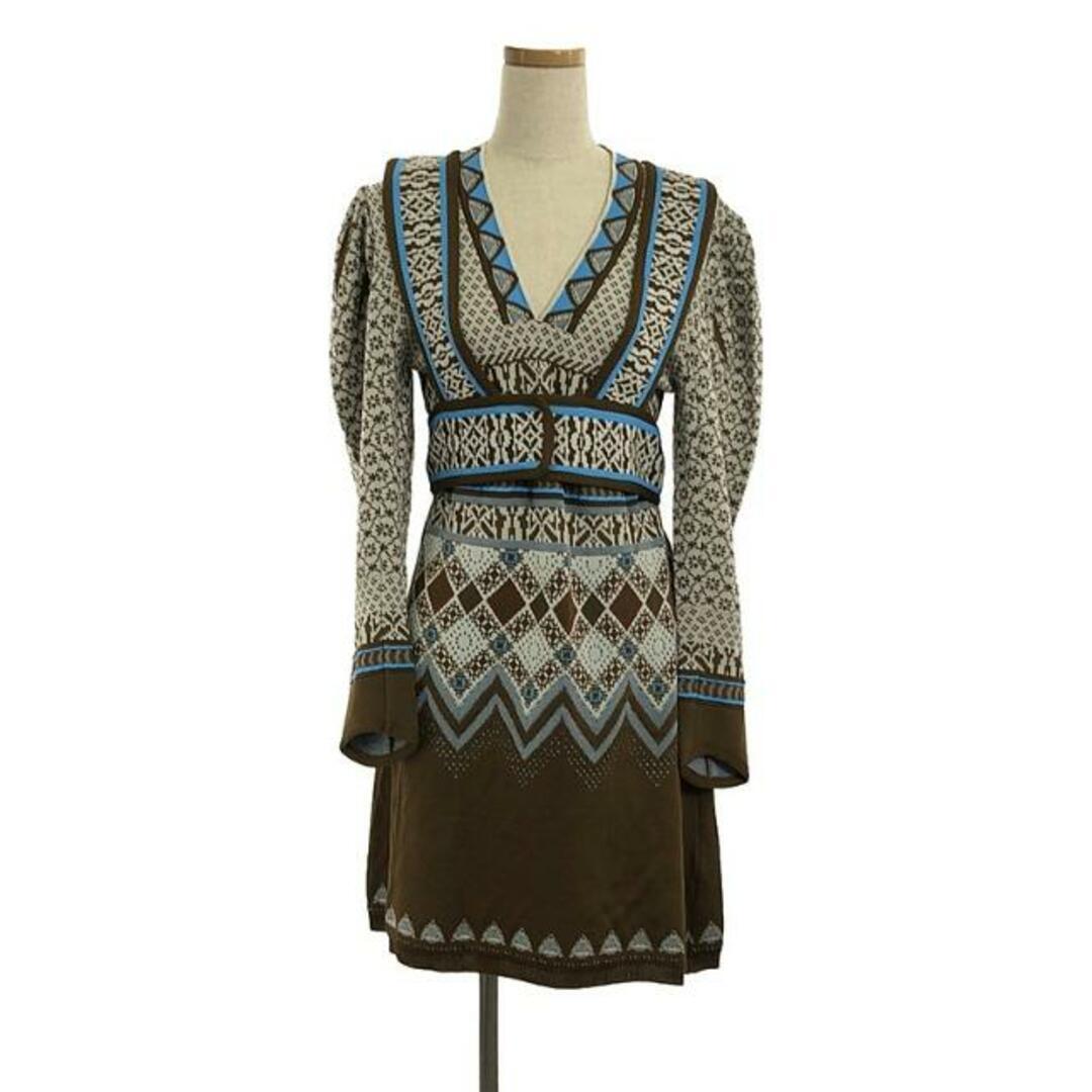 Mame Kurogouchi 2022 AW Fair Isle Decorated Dress Jacquard Mame Kurogouchi 2022 AW Fair Isle Decorated Dress Jacquard
