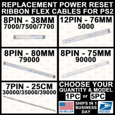Power Reset Button Ribbon Flex Cable Pin For PS2 Playstation 2 30000/50000/70000