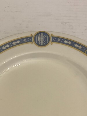 Vintage Metropolitan Life Insurance Co. Mayer China Dessert Plate