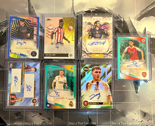 Topps Chrome 7 Karten Auto Lot Kroos Saliba Can usw.