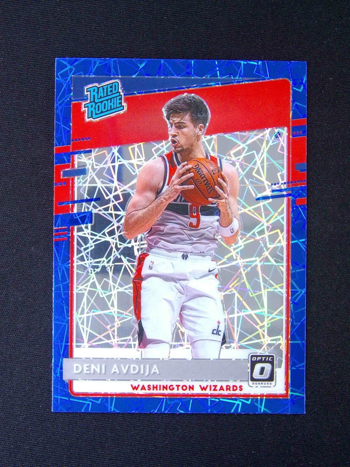 2020-21 Panini Donruss Optic Deni Avdija #159 RC Rated Rookie Blue Velocity