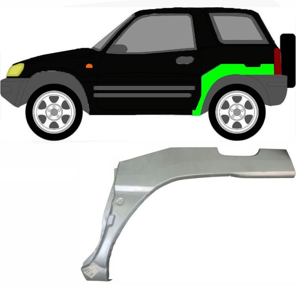 Radlauf FüR Toyota RAV 4 1994 – 2000 Links-image