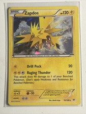 Zapdos 23/108 (Cracked Ice Holo), LP, XY Roaring Skies Promo, Pokémon TCG Cards