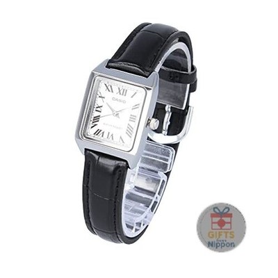 Casio Standard LTP-V007L-7B1 Women's Quartz Leather Strap Black Silver Watch