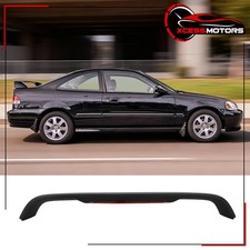 Matte Black Trunk Spoiler With Led Light Fits 96-00 Honda Civic Coupe Tail Wing Matte Black Trunk Spoiler With Led Light Fits 96-00 Honda Civic Coupe Tail Wing