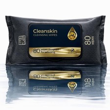 CleanSkin Cleansing Green Soap Tattoo Wipes All 80 Count Pack of 1 , Clear