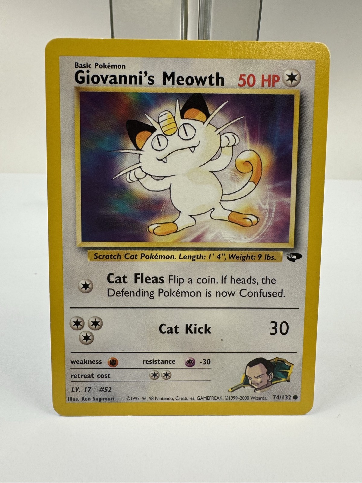 Pokemon Gym Challenge Giovanni's Meowth 43/132 WOTC 2000