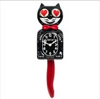Kit Cat Klock. Limited Black and Crimson With Heart Eyes   Design Box