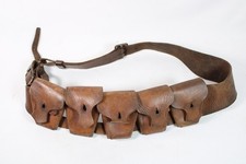 WW1 1903 Pattern British Army 303 Lee Enfield Leather Ammunition Bandolier 1918