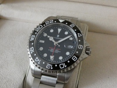 Steinhart Ocean One GMT Black Ceramic - 103-0833 - 42mm + Box & Hangtag - TOP