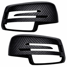 2 Spiegelkappen Carbon Look Sport für Mercedes W176 W204 W212 W221 CLA GLA C117