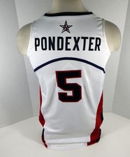 2007 Team USA Basketball Cappie Pondexter #5 Game Issued White Jersey FIBA P 83