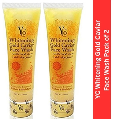 YC Whitening Gold Caviar Face Wash for remove acne & wrinkle 100 ml pack of 2