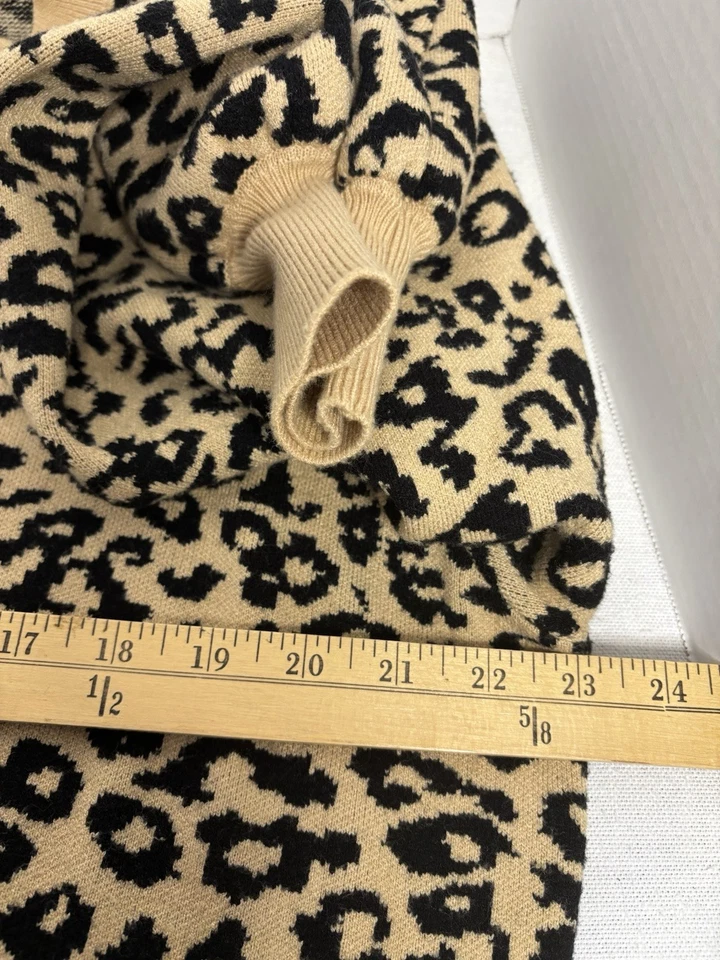 Suéter Para Mujer Leopardo Guepardo Estampado Animal XL Jack + Avery Beige Foto 3 de 4