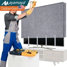 60"-75" TV Cover for Moving Home Renovation Heavy Duty Felt TVs Screen Protector