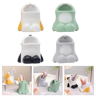 Animal Brush Container Cats Pencil Holders Panda Desktop Holders for School