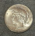 1927p PEACE SILVER DOLLAR...848,000 Minted...Beautiful Example...Light Toning
