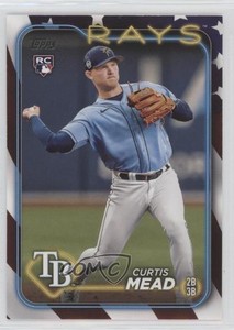 2024 Topps Series 1 Independence Day /76 Curtis Mead #82 Rookie RC