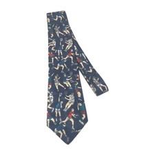 Vintage American Sports Tennis Tie 1990s Fathers Day Gift Made In USA