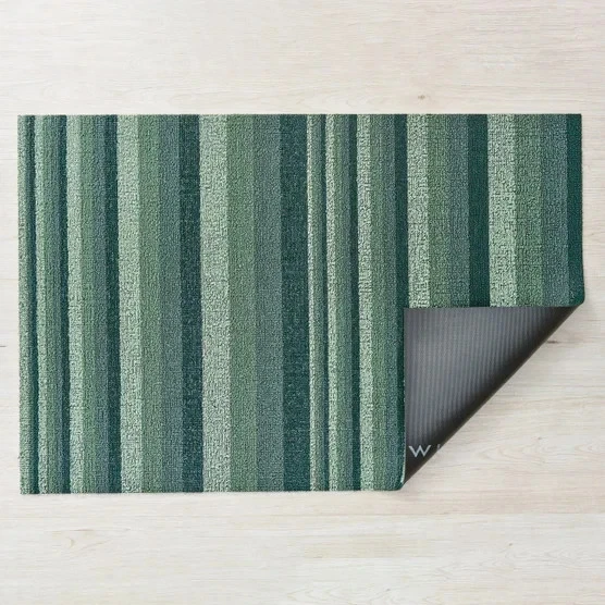 Nuevo con etiquetas Alfombra Chilewich Interior Exterior 2x3 pies Rayas Verdes Vacaciones Foto 3 de 3