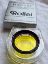 Original Rollei 35 Yellow Filter 30.5mm Sonnar Rollei 35S/35SE/35 Classic