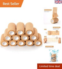 12 Rolls of Sterile Self Adhesive Bandage Wrap – Ideal for First Aid & Pets