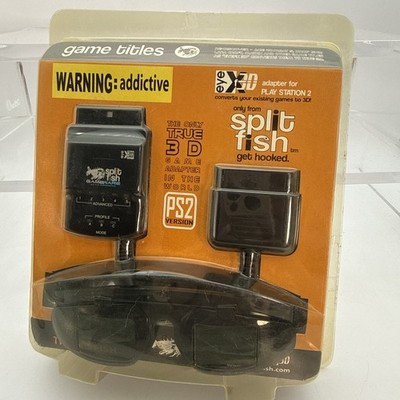 EXTREMELY RARE SplitFish eye FX 3D PS2 Playstation 2 includes