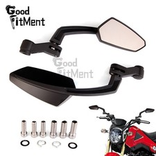 Motorrad Rückspiegel M8 M10 Spiegel Schwarz Für Cruiser Scooter Chopper Bobber