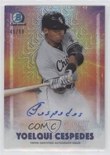 2021 Bowman Chrome Dawn of Glory Auto 45/99 Yoelqui Cespedes #DOGA-YC Auto 8at