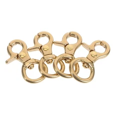 4 PCS Metal Lobster Claw Clasps Swivel Hooks Brass Keychain Findings